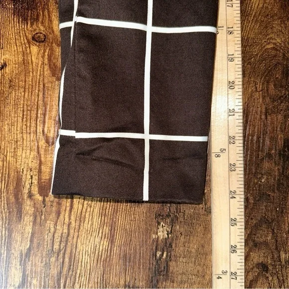 Lauren Ralph Lauren Womens Checkered Box Plaid Peacoat Size Large Dark Academia - Picture 8 of 10